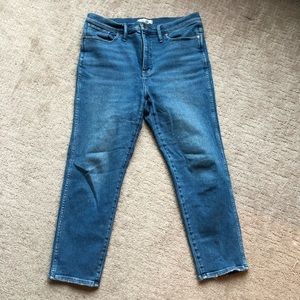 High-rise slim leg jeans